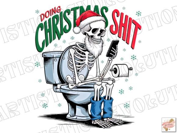 Christmas Dad Png & Christmas Skeleton: Festive Design Assets