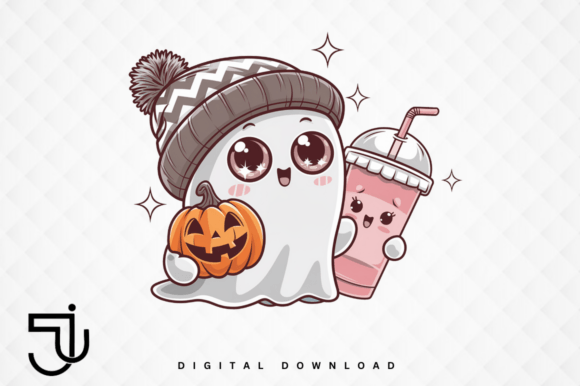 Cute Ghost Coffee Pumpkin Halloween PNG: A Designer's Guide