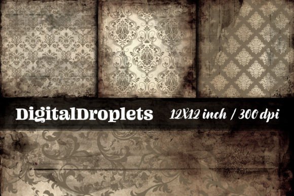 Damask Woods Vol.2: Textured Digital Papers for Rich Designs