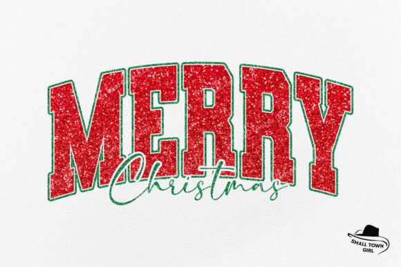 Merry Christmas Glitter Sublimation Png: A Festive Design Asset