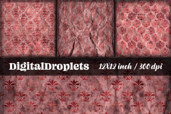 Vintage Damask Scrapbook Vol. 8: A Designer’s Collection